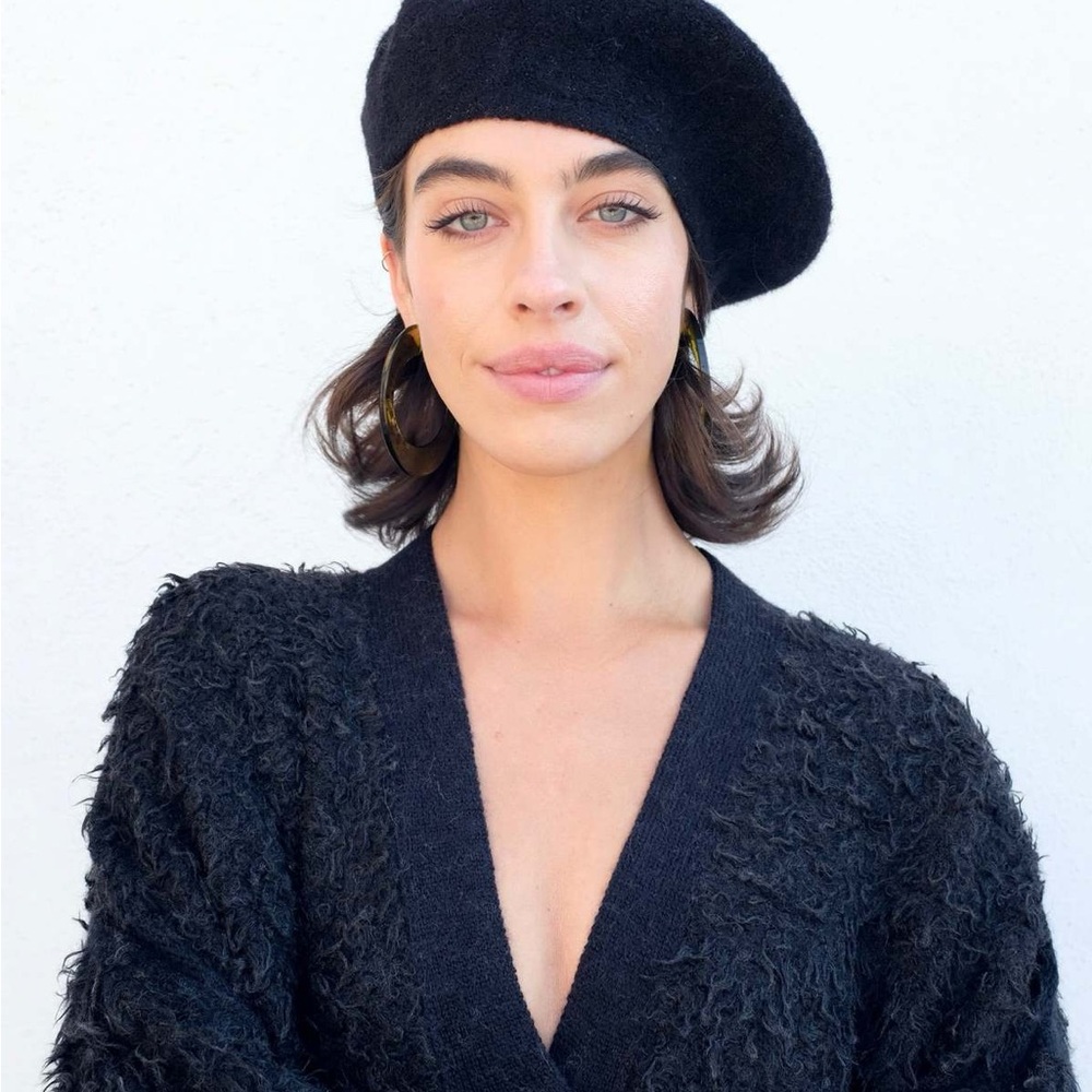 Lauren Manoogian Classic Black Beret
